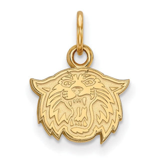 Sterling Silver Gold-plated LogoArt Villanova University Wildcat Extra Small Pendant
