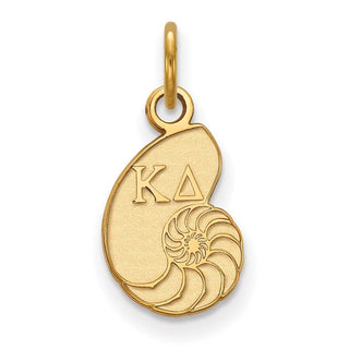 Sterling Silver Gold-plated LogoArt Kappa Delta Sorority Symbol Extra Small Pendant