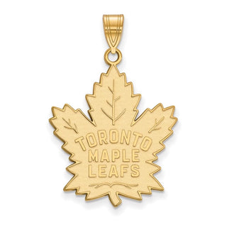 10k Gold NHL LogoArt Toronto Maple Leafs Extra Large Pendant