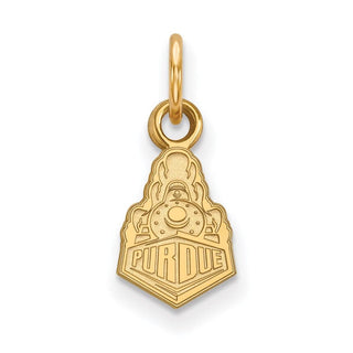 14k Gold LogoArt Purdue University Boilermakers Train Logo Extra Small Pendant