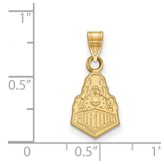 14k Gold LogoArt Purdue University Boilermakers Train Logo Small Pendant