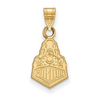 14k Gold LogoArt Purdue University Boilermakers Train Logo Small Pendant