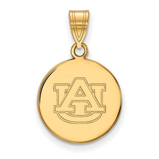 10k Gold LogoArt Auburn University Medium Disc Pendant