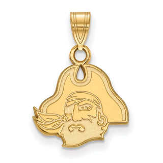 14k Gold LogoArt East Carolina University Pirate Small Pendant 4Y040ECU
