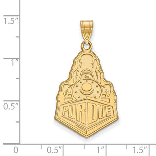 14k Gold LogoArt Purdue University Boilermakers Train Logo Extra Large Pendant