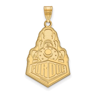 14k Gold LogoArt Purdue University Boilermakers Train Logo Extra Large Pendant