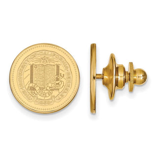 Sterling Silver Gold-plated LogoArt University of California Berkeley Crest Lapel Pin