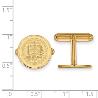 Sterling Silver Gold-plated LogoArt University of California Berkeley Crest Cuff Links