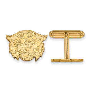 Sterling Silver Gold-plated LogoArt Villanova University Wildcat Cuff Links