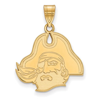 14k Gold LogoArt East Carolina University Pirate Large Pendant 4Y042ECU