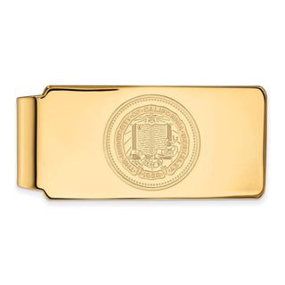 Sterling Silver Gold-plated LogoArt University of California Berkeley Crest Money Clip