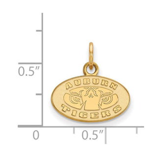 14k Gold LogoArt Auburn Tigers Extra Small Pendant