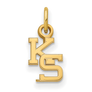 10k Gold LogoArt Kansas State University K-S Extra Small Pendant