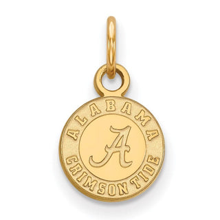 14k Gold LogoArt University of Alabama Crimson Tide Extra Small Disc Pendant