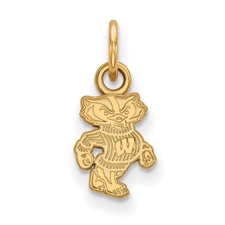 10k Gold LogoArt University of Wisconsin Badger Extra Small Pendant 1Y043UWI