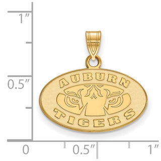 14k Gold LogoArt Auburn Tigers Small Pendant