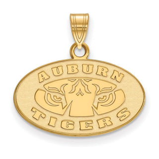 10k Gold LogoArt Auburn Tigers Small Pendant