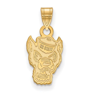 10k Gold LogoArt North Carolina State University Wolf Small Pendant 1Y044NCS