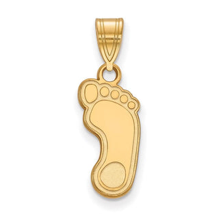 Sterling Silver Gold-plated LogoArt University of North Carolina Tar Heel Medium Pendant