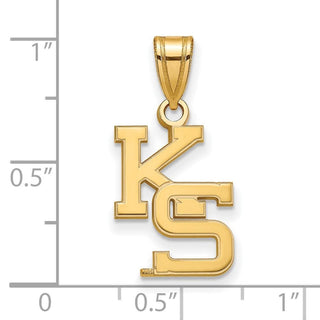 10k Gold LogoArt Kansas State University K-S Medium Pendant 1Y045KSU