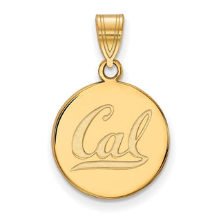10k Gold LogoArt University of California Berkeley Medium Disc Pendant
