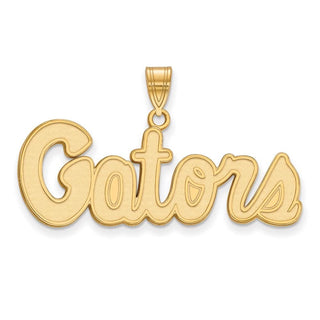 14k Gold LogoArt University of Florida Gators Script Medium Pendant