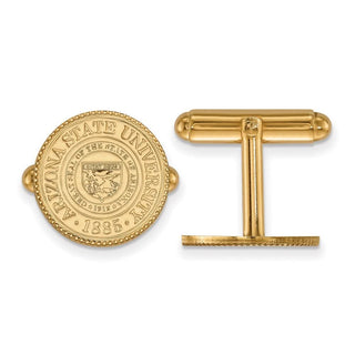 Sterling Silver Gold-plated LogoArt Arizona State University Crest Cuff Links