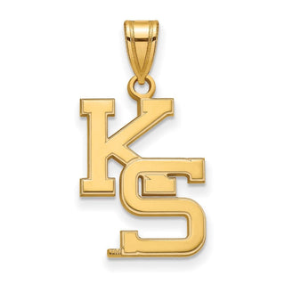 10k Gold LogoArt Kansas State University K-S Large Pendant