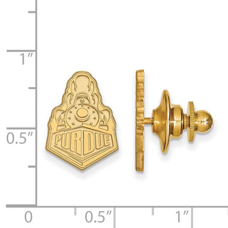 Sterling Silver Gold-plated LogoArt Purdue University Boilermakers Train Logo Lapel Pin