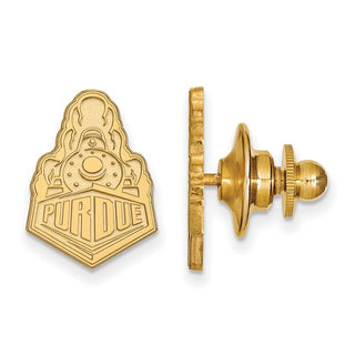 Sterling Silver Gold-plated LogoArt Purdue University Boilermakers Train Logo Lapel Pin
