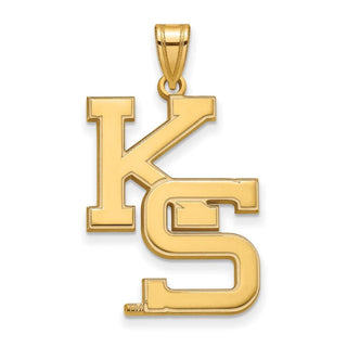 10k Gold LogoArt Kansas State University K-S Extra Large Pendant