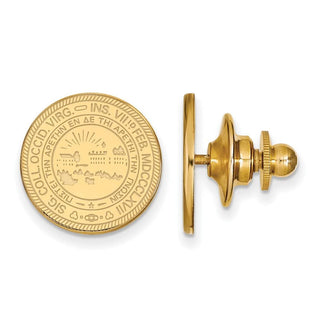 14k Gold LogoArt West Virginia University Crest Lapel Pin