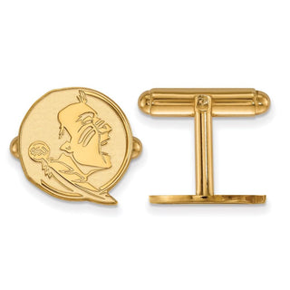 14k Yellow Gold LogoArt Florida State University Cuff Link
