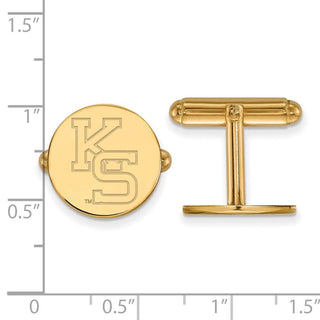 14k Gold LogoArt Kansas State University K-S Cuff Links
