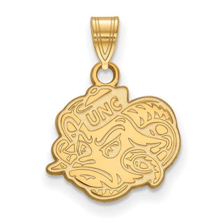 14k Gold LogoArt University of North Carolina Ram Small Pendant 4Y053UNC