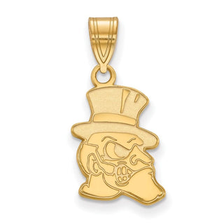 Sterling Silver Gold-plated LogoArt Wake Forest University Demon Deacon Medium Pendant
