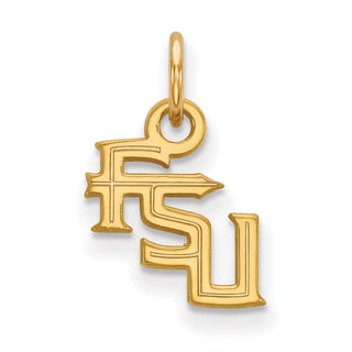 10k Gold LogoArt Florida State University F-S-U Extra Small Pendant