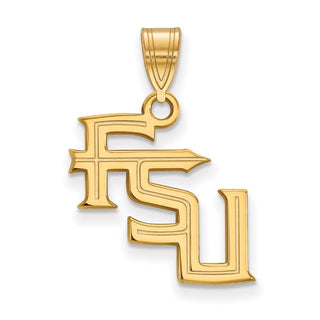 10k Gold LogoArt Florida State University F-S-U Medium Pendant