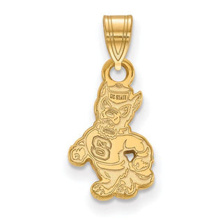 10k Gold LogoArt North Carolina State University Wolf Small Pendant 1Y060NCS