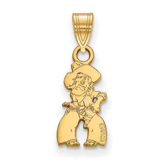 10k Gold LogoArt Oklahoma State University Cowboy Small Pendant