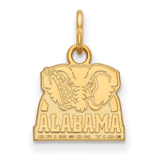 14k Gold LogoArt University of Alabama Elephant Extra Small Pendant