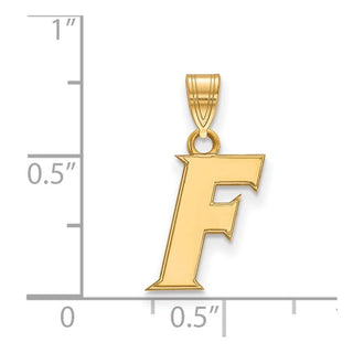 10k Gold LogoArt University of Florida Letter F Small Pendant