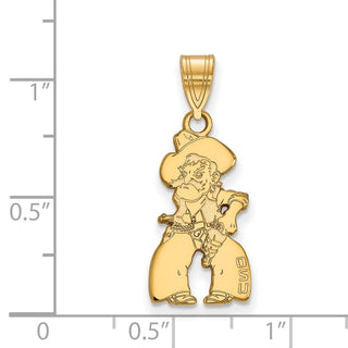 10k Gold LogoArt Oklahoma State University Cowboy Large Pendant 1Y061OKS