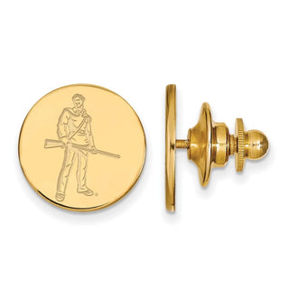 Sterling Silver Gold-plated LogoArt West Virginia University Mountaineer Lapel Pin