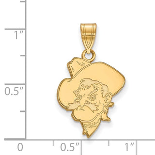 14k Gold LogoArt Oklahoma State University Cowboy Large Pendant 4Y063OKS