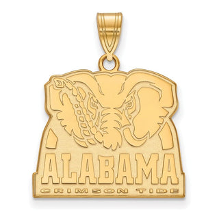 14k Gold LogoArt University of Alabama Elephant Large Pendant 4Y063UAL