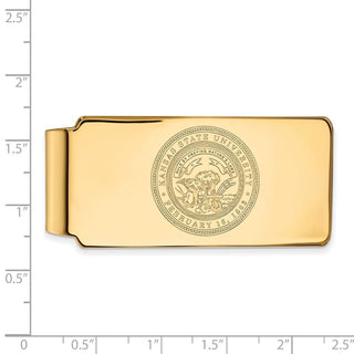 10k Gold LogoArt Kansas State University Crest Money Clip