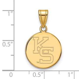 10k Gold LogoArt Kansas State University K-S Medium Pendant 1Y067KSU