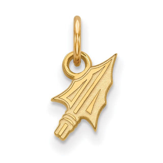 10k Gold LogoArt Florida State University Arrow Extra Small Pendant