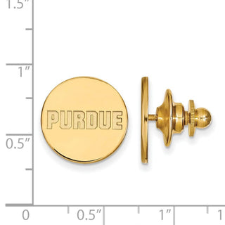 14k Gold LogoArt Purdue University Block Type Lapel Pin